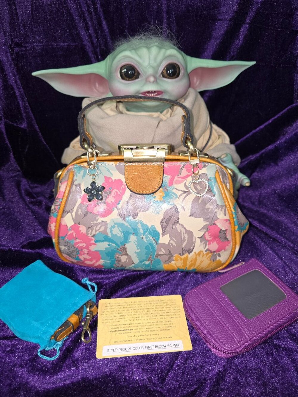 Patricia Nash Antica Frame Bag in First Bloom